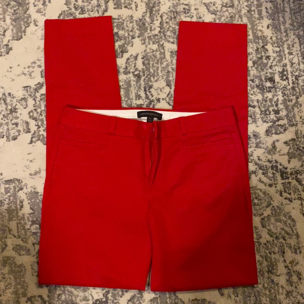 😍Red skinny dress pants